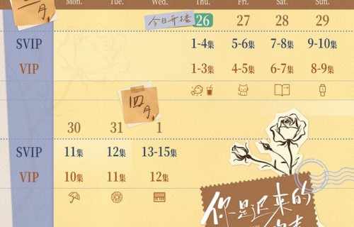 《你是迟来的欢喜》追剧日历,你是迟来的欢喜开播