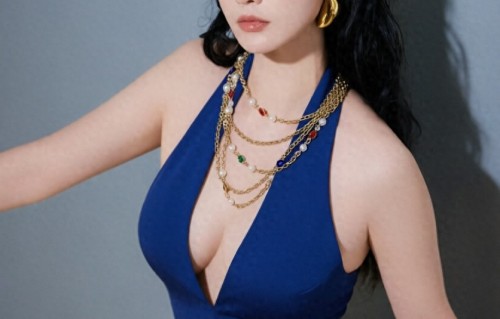 张萌这身穿搭，可以说是把“富贵辣”这三个字嚼碎了融进骨子里  