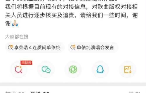 单依纯团队为版权问题道歉，承诺追责并给李荣浩交代|演唱会|侵权|歌曲|对接|发言